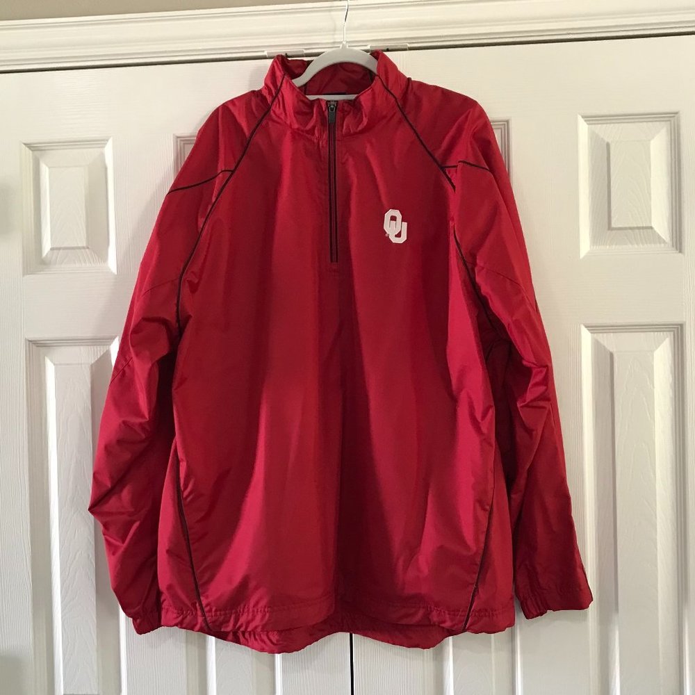 OKLAHOMA SOONERS PULLOVER WINDBREAKER XXL